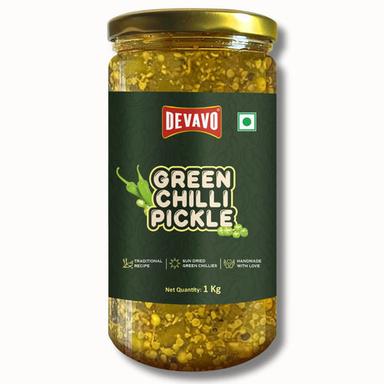 Sun Dried Devavo Green Chilli Pickle 1 Kg