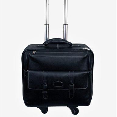 Black Promotional Polyester Trolley Bags