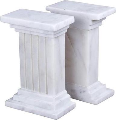 Easy To Fit White Marble Pillars