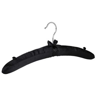 Black Plastic Satin Hanger For Clothes Hanging