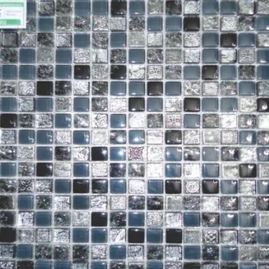 Resin Mix Glass Mosaic Tile