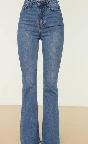 Ladies Stretchable Premium Design Blue Denim Jeans