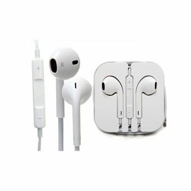 White Over The Head Wired Earphone
