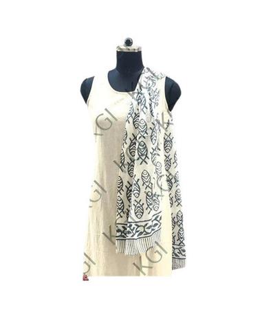 Light Weighted Rectangular Skin-Friendly Breathable Printed Cotton Stoles for Ladies