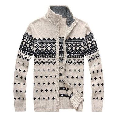 Casual Wear Regular Fit Long Sleeves Extremely Warm Woolen Mens Winter Knitted Cardigan