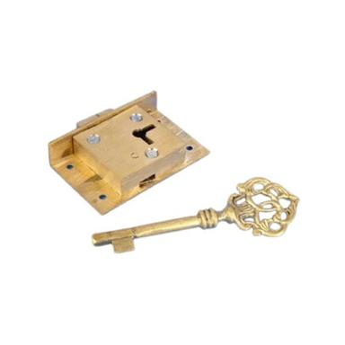 Designer Brass Cupboard Lock Application: Metal/Wood Cabinet