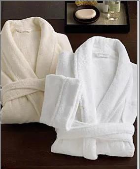 Full Sleeve White Colored Bathrobe Chest Size: Various Sizes Are Available