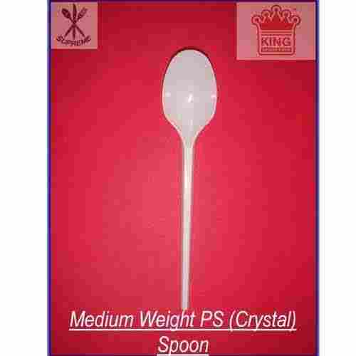 Medium Weight Polystyrene (Crystal) Spoon - New