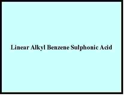 Linear Alkyl Benzene Sulphonic Acids