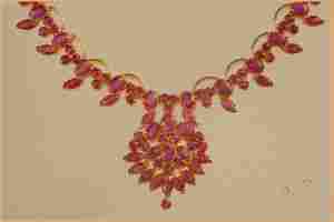 Ruby Studded Necklace