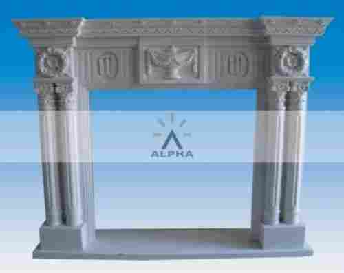 Carved Marble Fireplace Chimney (SF-113)