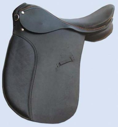 Dressage Saddle With Contrast Piping At Seat
