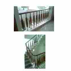 Stainless Steel Railing With Wood