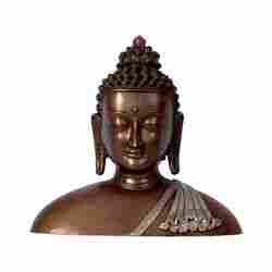 Buddha Face Brass Idol