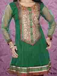 Ethnic Green Silk Kurta