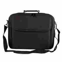 Cactus Black Leather Laptop Bag