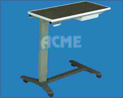 Rigid Over Bed Table Adjustable By Gear Handle