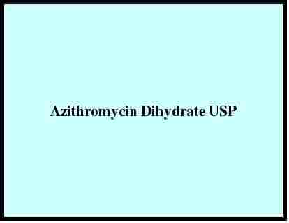 Azithromycin Dihydrate Usp