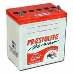 Prestolite Rectangular Red and White Automotive Battery