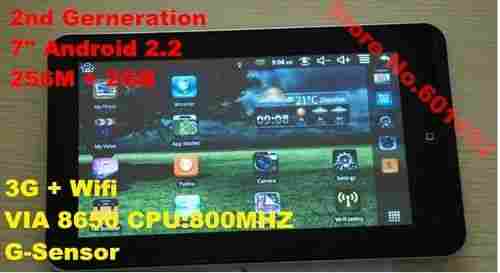 7" SuperEpad VIA 8650 Tablet PC 2GB 256M Android 2.2 Webcam FLASH10