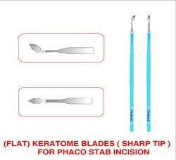 Entry Keratome Blades (Sharp Tip) (Flat Strip)