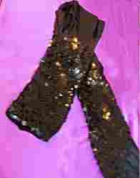 Satin Sequins Beaded Scarf