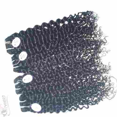 10 to 30 Inch Long Kinky Indian Human Hair Extension with 1 Year of Warranty