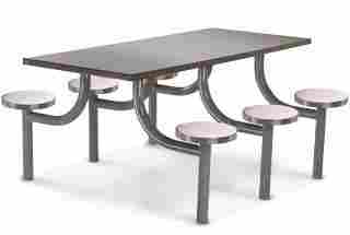 Industrial Canteen Table With Chair