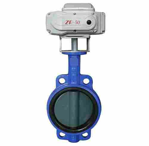 Electric Control Centre Line Wafer Butterfly Valve With Electric Actuator