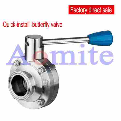 Stainless Steel Sanitary 3A Clamped Butterfly Valve (304/316L)