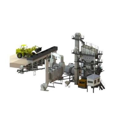 White Industrial Asphalt Batch Mix Plant