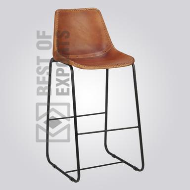 Bar Stool With Leather Seat Dimension(L*W*H): 50Lx50Wx105H Inch (In)