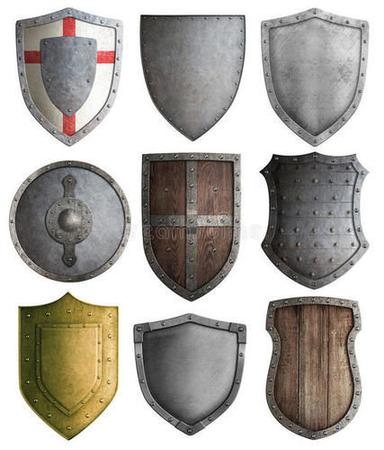 Finely Finished Medieval Shield Length: 52 Inch (In)
