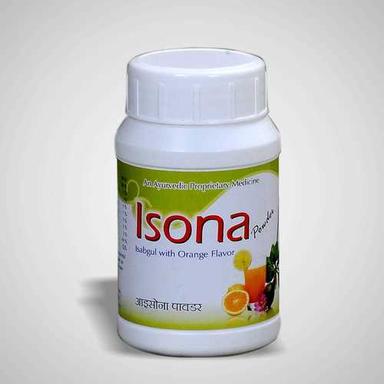 Ayurvedic Isona Powder With Orange Flavor Store In A Cool Place