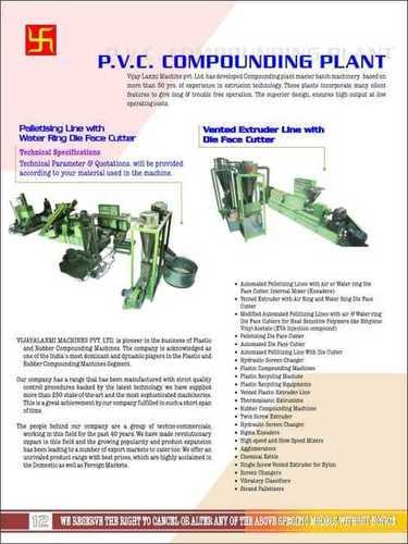Automatic Heavy Duty Pvc Compounding Plant