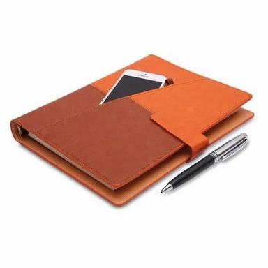 Easy To Clean Leather Cover Diary With Pen