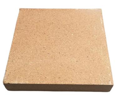 Browns / Tans Square Plain Construction Grade Clay Refractory Tiles For Floor
