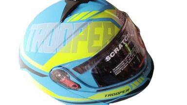 Multicolour Multi Color Printed Pattern Motorcycle Helmet For Two Wheeler