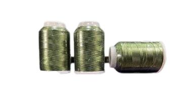 Washable 1200 Meter Long Filament Yarn Dyed 100% Viscose Green Embroidery Threads