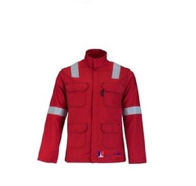 Red Full Sleeves Flame Retardant Jacket