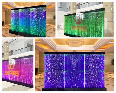 Multi Color Interior Led Dancing Acrylic Water Fountain Bubble Wall Or Panel Display