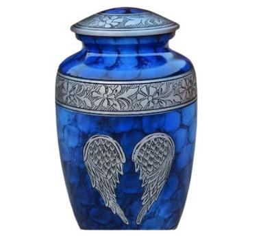 Royal Blue Brass Cremation Urns