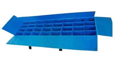 Hard Structure Rectangular Blue Polypropylene Pp Box