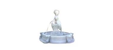 White Marble Outdoor Water Fountain