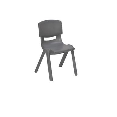 Portable Dark Grey Armless Study Chair