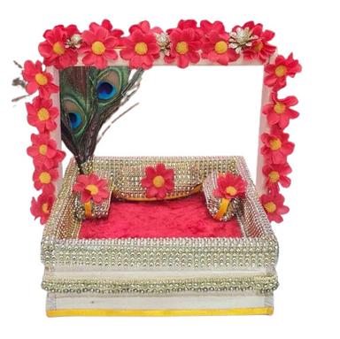 Lord Krishna Sheesham Wood Basket
