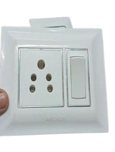 White Color Square Shape 6 Amp Switch For Electrical Applications