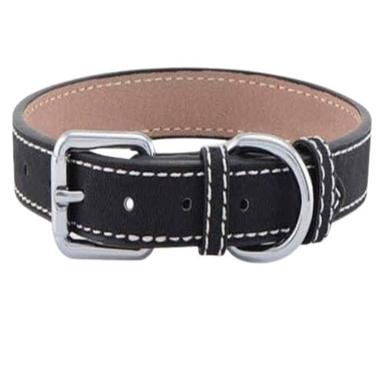 Dog Black Leather Belt