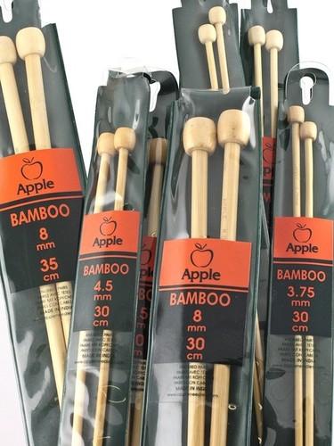 Bamboo Knitting Needle Needle Length: 35 Cms