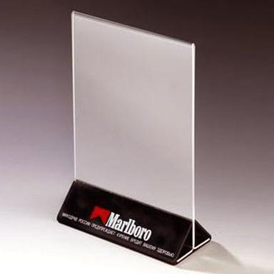 Silver Easy To Clean Acrylic Menu Holder